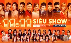 Thảnh thơi xem Shopee 11.11 Siêu Show tại nhà - nhận quà HOT, duy nhất vào lúc 6PM hôm nay!