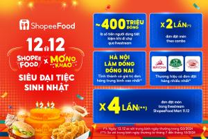 Đẩy mạnh mô hình ăn uống kết hợp giải trí, ShopeeFood 12.12 ghi nhận lượng đơn hàng tăng gấp 4 lần qua livestream